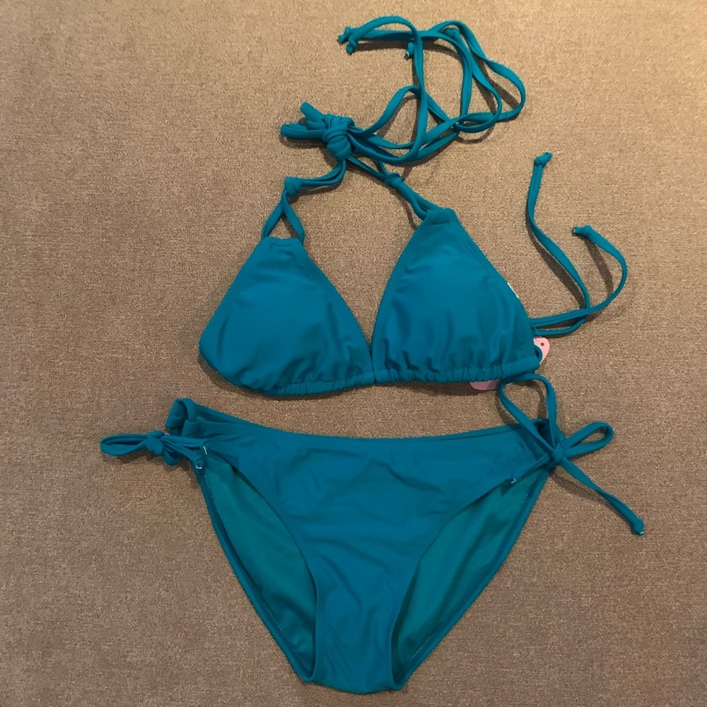 Teal Bikini - Large Bottom, Small Top NWT
